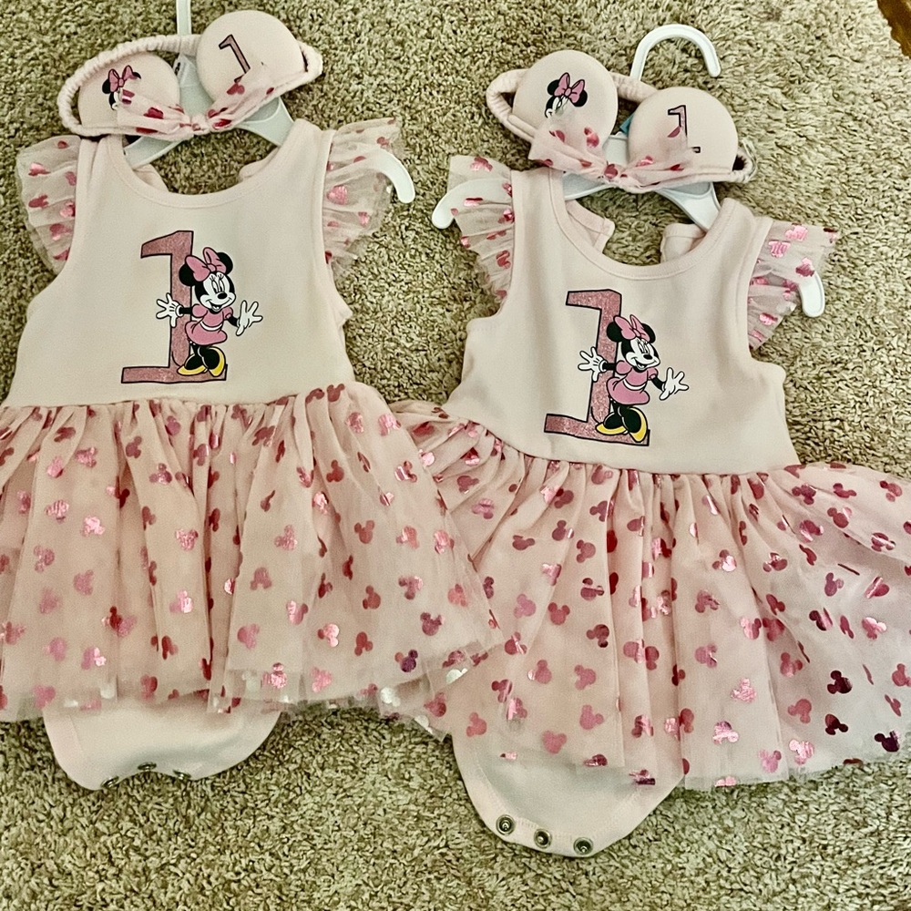Twin Girl First Birthday Dresses
